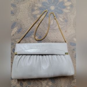 Small Grey Evening Clutch Purse